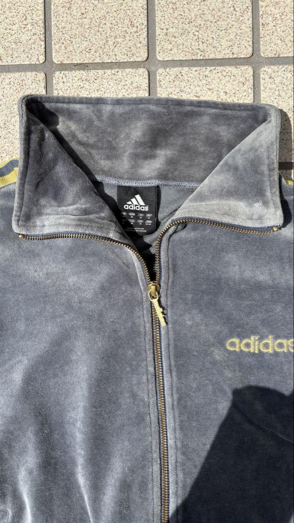 adidas トラックジャケット ベロア