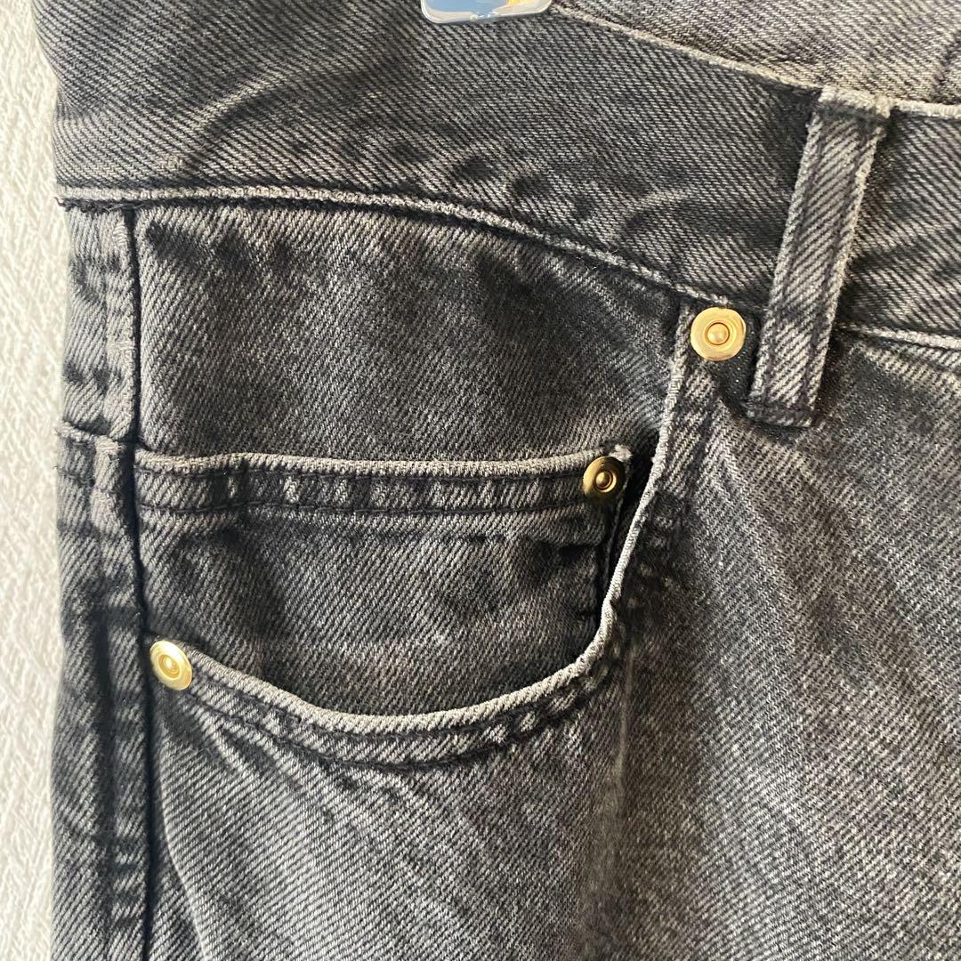 サンローランパリ✨️SAINT LAURENT デニム　ジーンズ ロゴ刺繍　古着