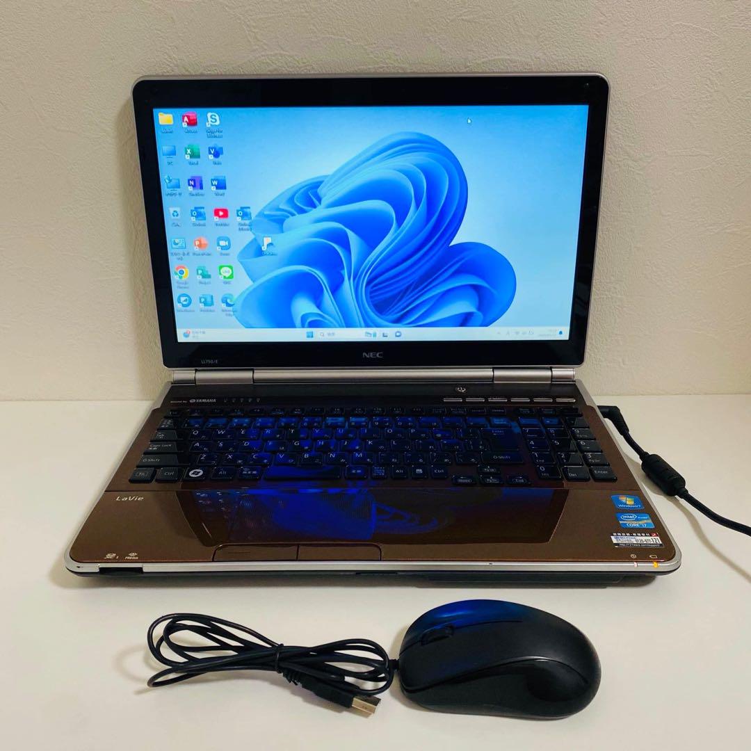 Y627 NECノートパソコンi7高速SSD 256GサクサクWindows11