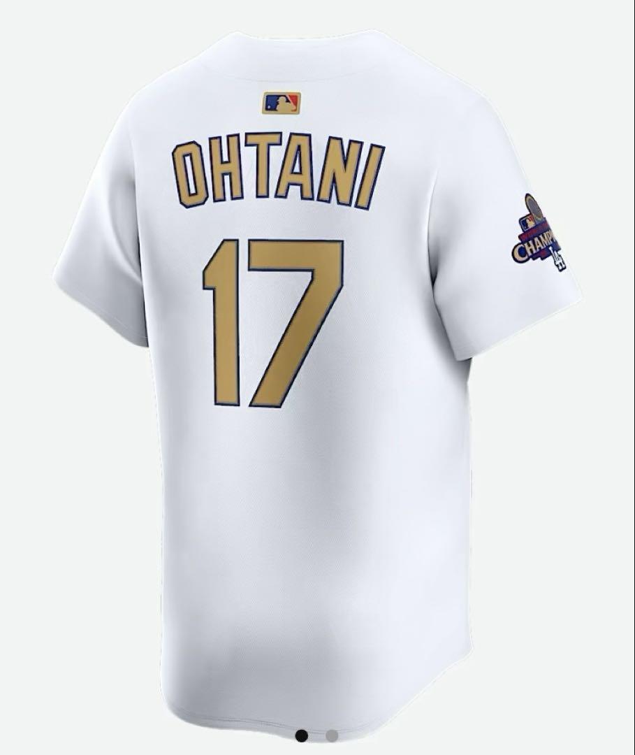 NIKE 大谷翔平 2024WSチャンピオンズ ゴールド ユニホーム Lサイズ