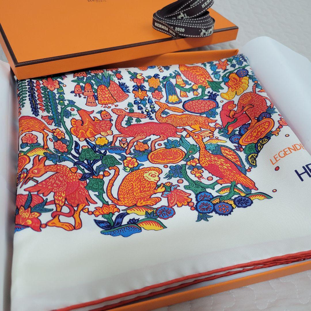 【新品】HERMES★エルメス　シルクスカーフ　伝説のムガル帝国 　カレ90