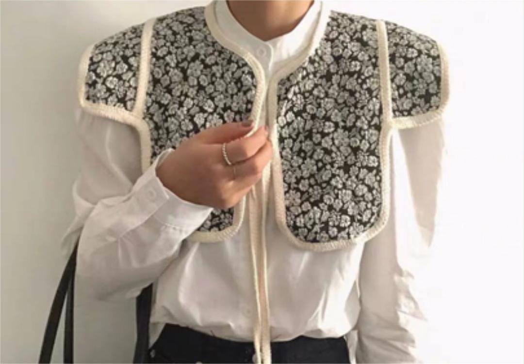 ビスチェ ベスト つけ襟 付け襟 インスタ ビンテージ vintage