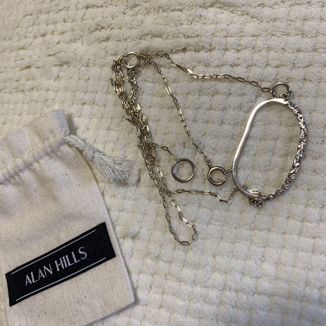 ブランド通販 ALANHILLS ALAN メテオロングネックレス シルバー アクセサリー