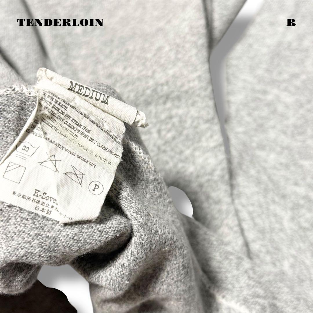 人気品！ TENDERLOIN TEE 半袖 Tシャツ グレー レッド 赤 M
