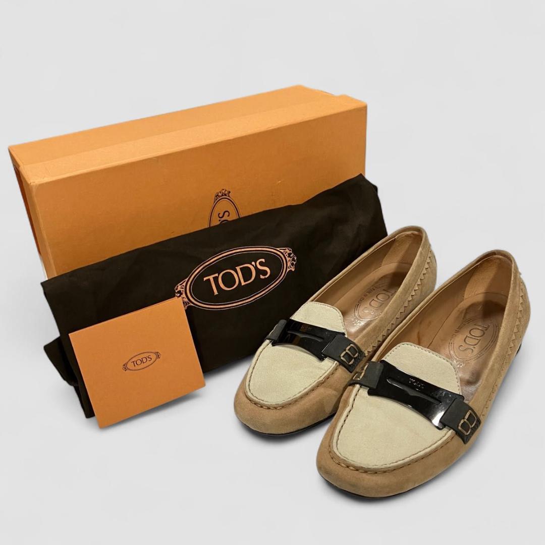 TOD’S トッズ　スエード　ドライビングシューズ　ローファー　22.5cm