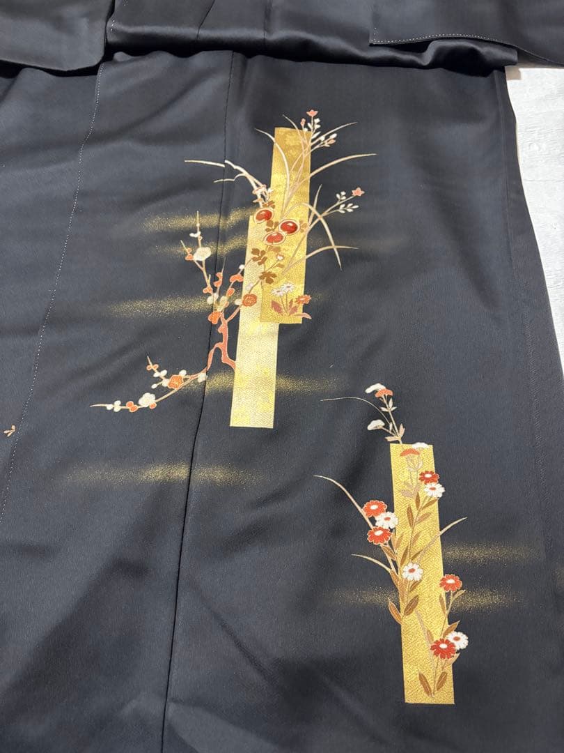 身幅広い 大きいサイズ トール 黒 付下げ 一つ紋 Xmasパーティー およばれ 身幅広い 大きいサイズ トール 黒 付下げ 一つ紋 Xmasパーティー およばれ