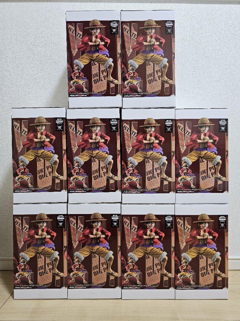 ワンピース　ニカルフィ　グランディスタ　10体セット　まとめ売り まとめ売り】ワンピース グランディスタ ルフィ 10点セット
