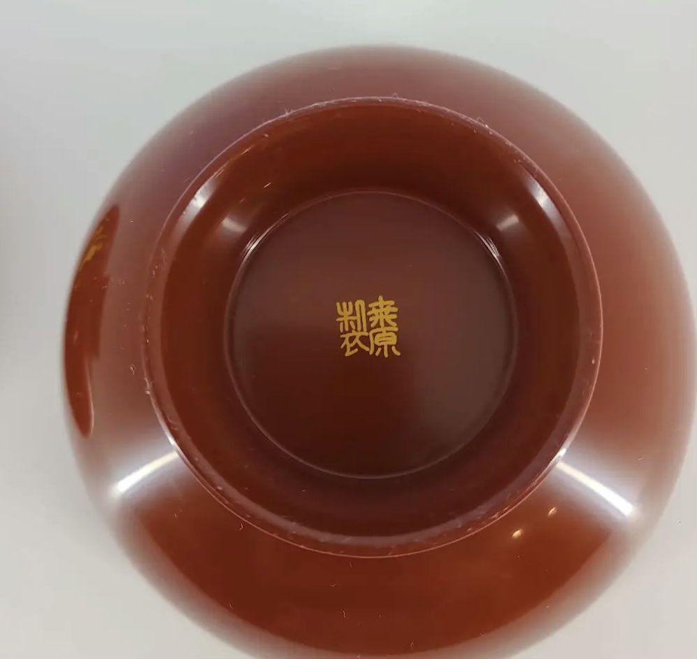 お椀 大内塗 蓋つき 5客 画像6
