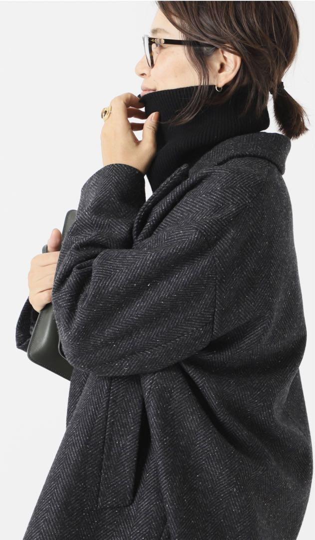 Deuxieme Classe ネップツイードハーフコート