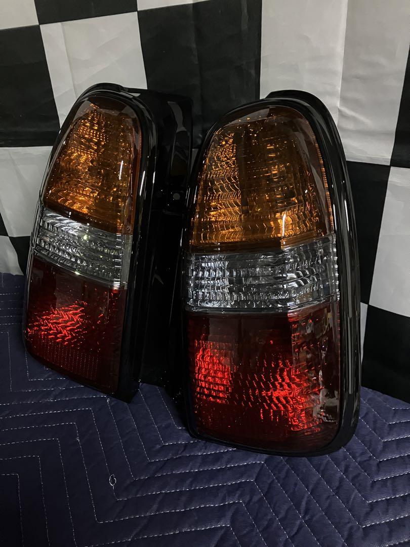 美品！ミラジーノL700S 純正テール 左右セット 黒縁 ライトスモーク テール