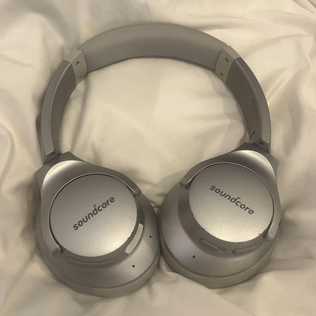 soundcore ワイヤレスヘッドホン シルバー ヘッドホン