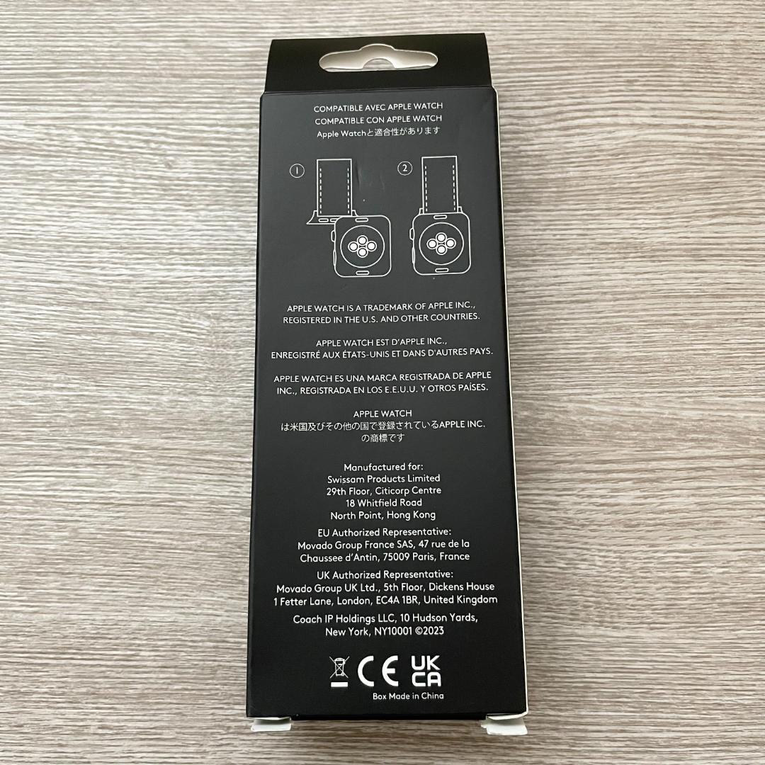 【新品】コーチ アップルウォッチベルト バンド シリコンラバー ホワイト