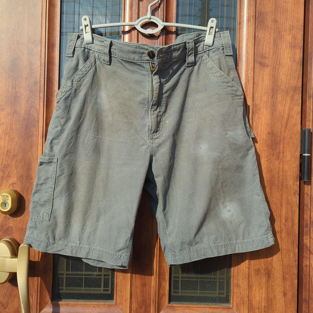 US古着【Carhartt】 カーゴショートパンツ/ダック/グレー/36インチ