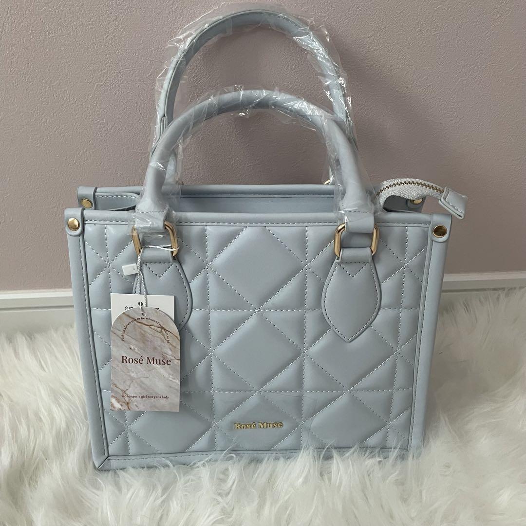 Rosé Muse(ロゼミューズ)/quilting tote S/サックス quilting tote M – BUNNY APARTMENT