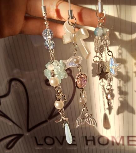 ハンドメイド ノンホールピアス 青系イヤリング・ノンホールピアス