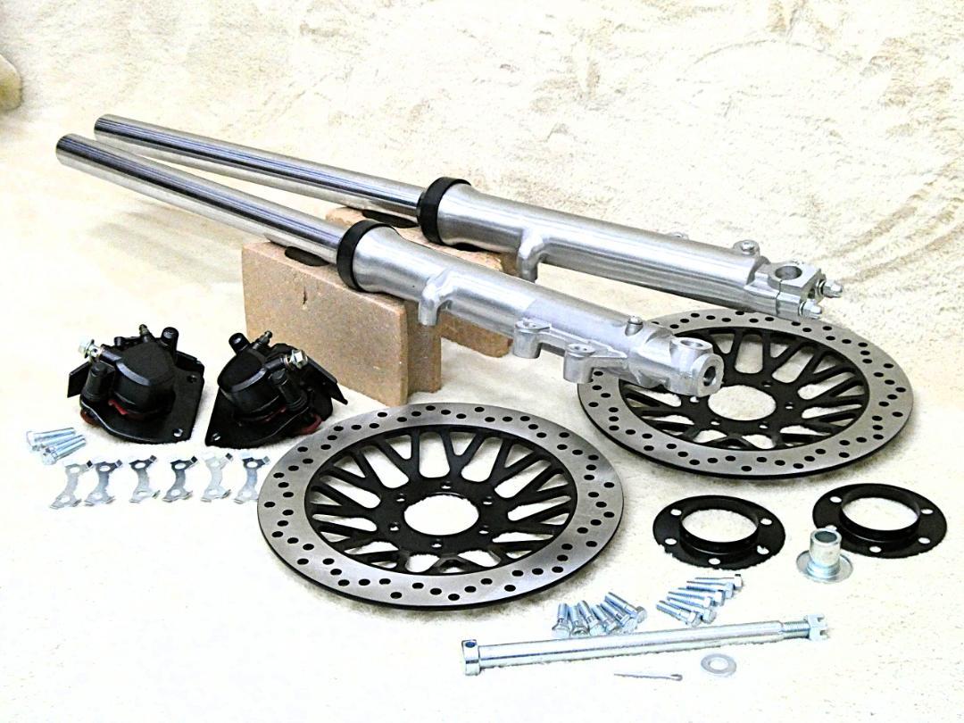 GS400フロントダブルセット バフ ドリルド