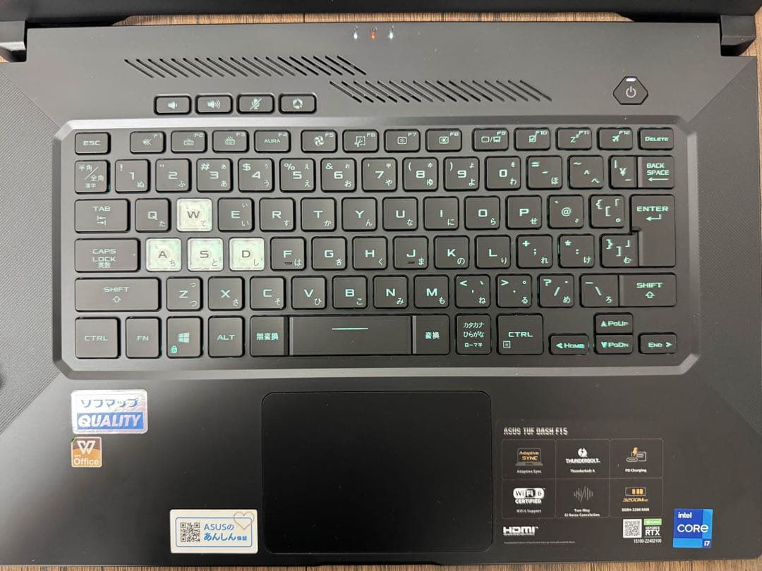 ゲーミングノート RTX3070 /i7-11370H/16GB/SSD