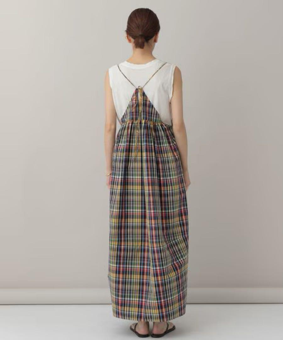 Curensology マルチチェックキャミワンピース美品