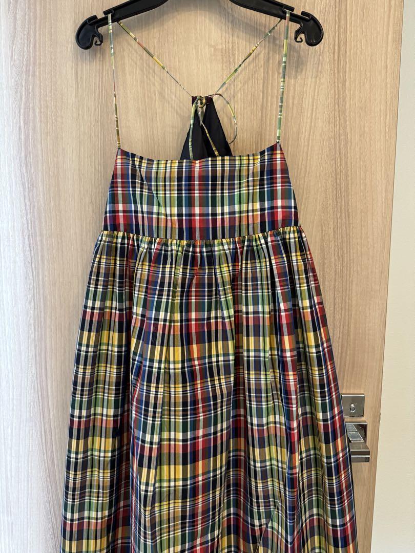 Curensology マルチチェックキャミワンピース美品