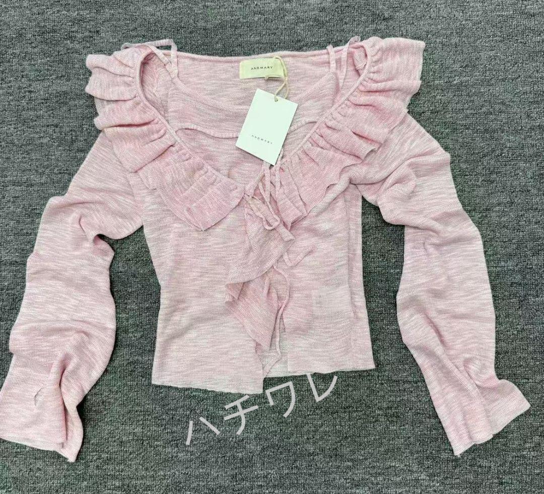 andmary Alison frill tops pink アンドマリー andmary Alison frill tops pink アンドマリー トップス