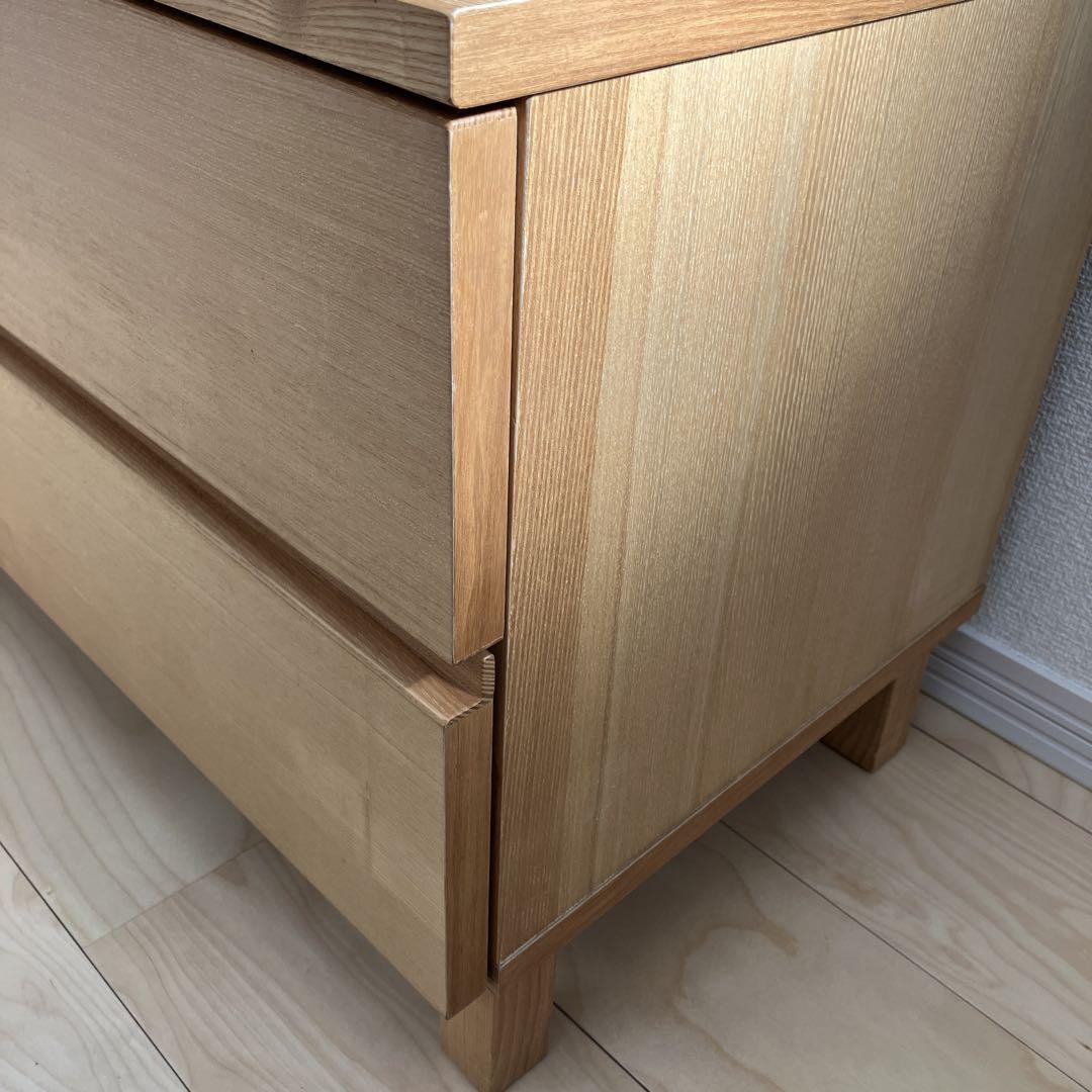 無印良品 【廃盤品】 脚付き 木製テレビボード