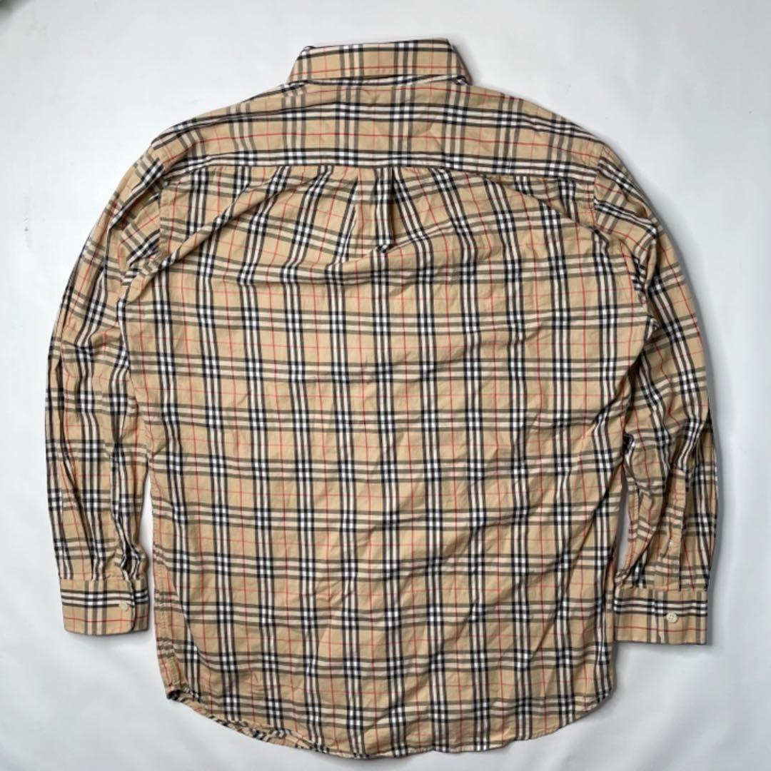 BURBERRY バーバリー ボタンダウン チェック シャツ 長袖