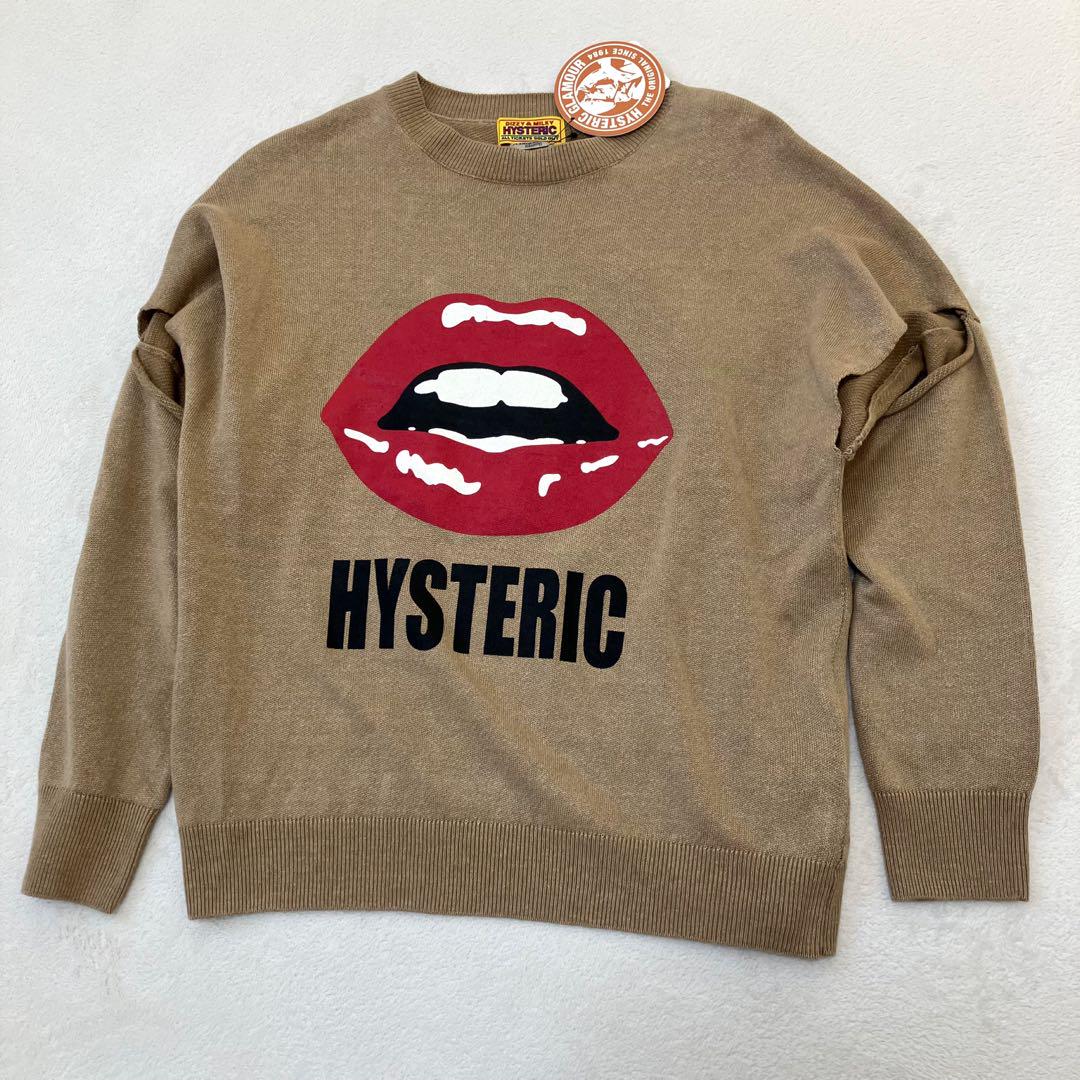 新品/HYSTERIC GLAMOUR/ニット/リネン/LIP/リップ/