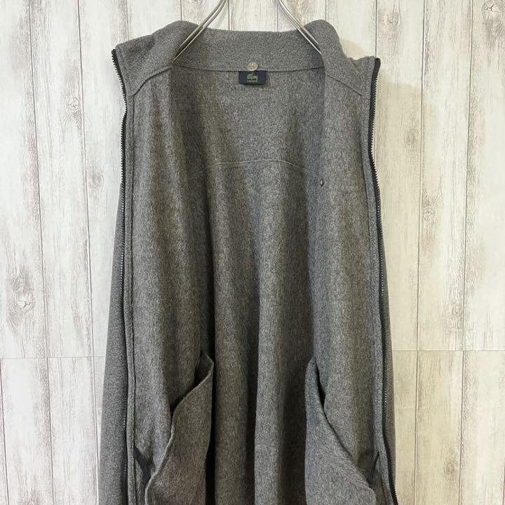 LACOSTE フリース ブルゾン ワンポイントロゴ cwXyC-m83428119779 ラコステ ジャケット 人気正規店