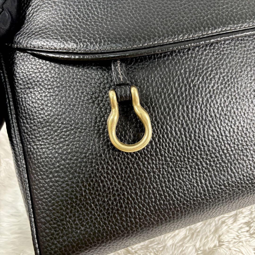 【美品】 トフアンドロードストーン ブリーフ 黒 金具 メンズ ビジネス