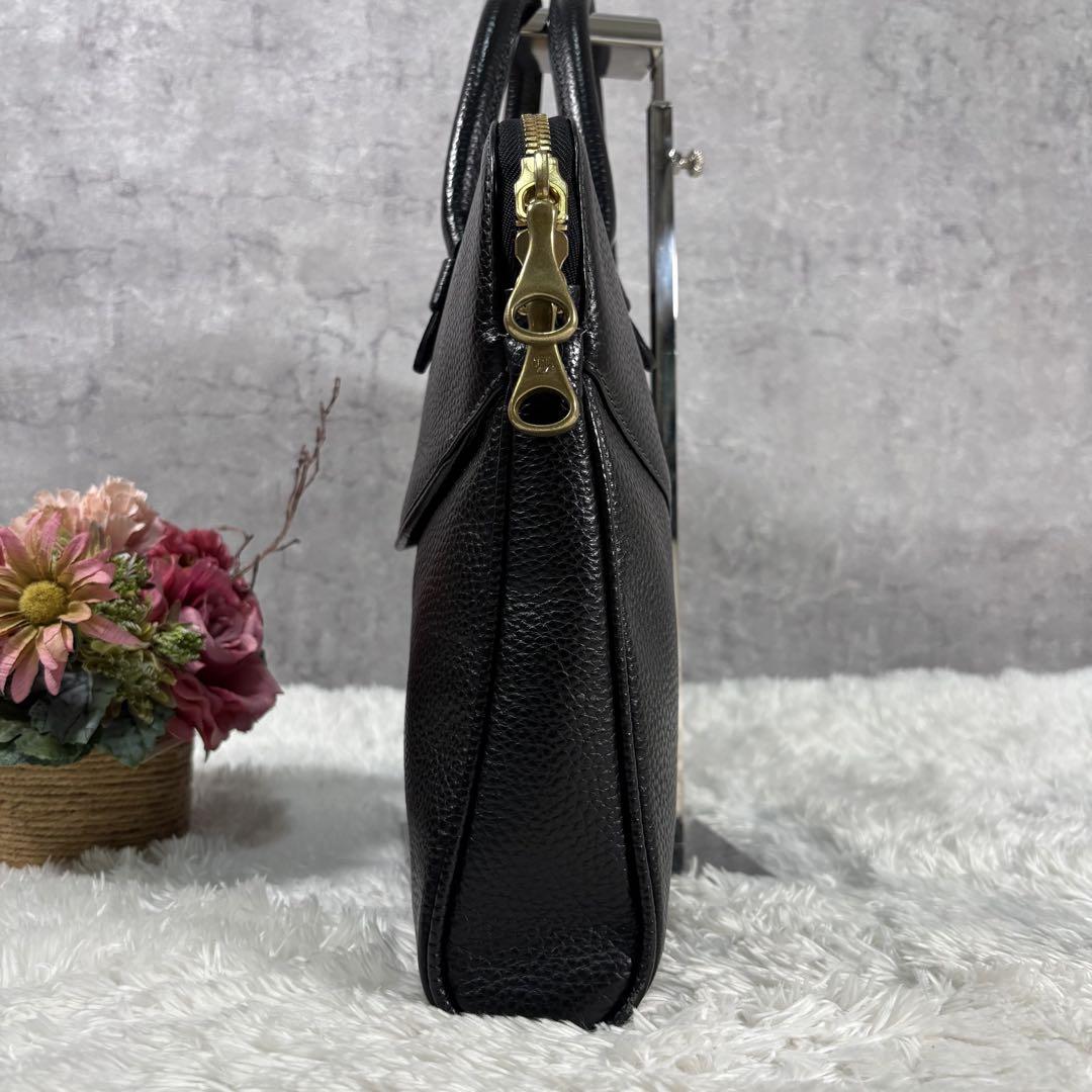 【美品】 トフアンドロードストーン ブリーフ 黒 金具 メンズ ビジネス
