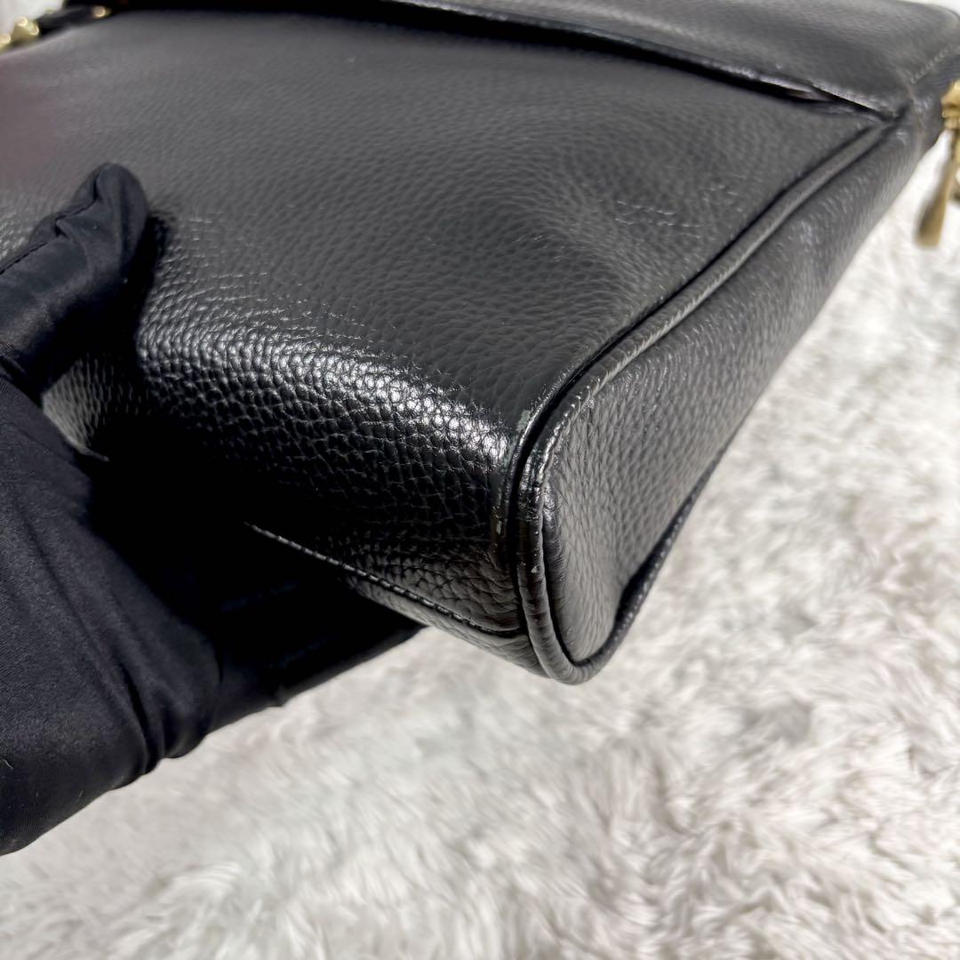 【美品】 トフアンドロードストーン ブリーフ 黒 金具 メンズ ビジネス