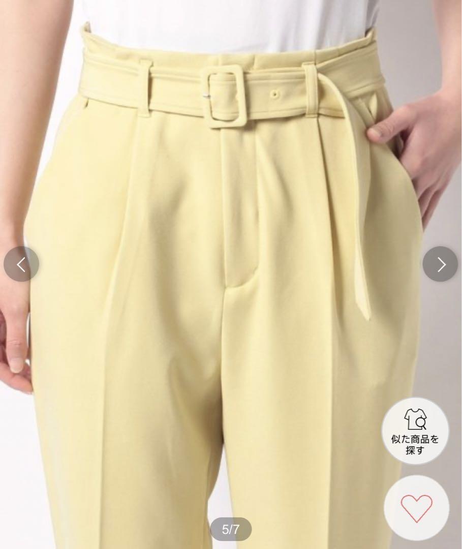 【美品】リランドチュール　ジャスグリッティー　ベルト付　パンツ