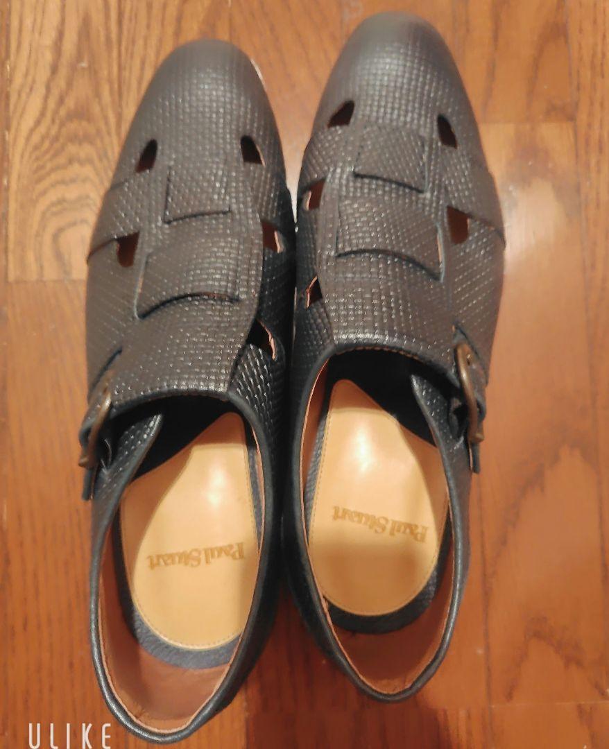 【送料込】Paul Stuart ポールスチュアート　ストラップ付き革サンダル