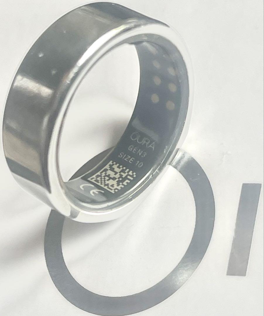 Oura Ring オーラリング 第3世代 (US10, Silver) Oura ring gen3 us10 silver