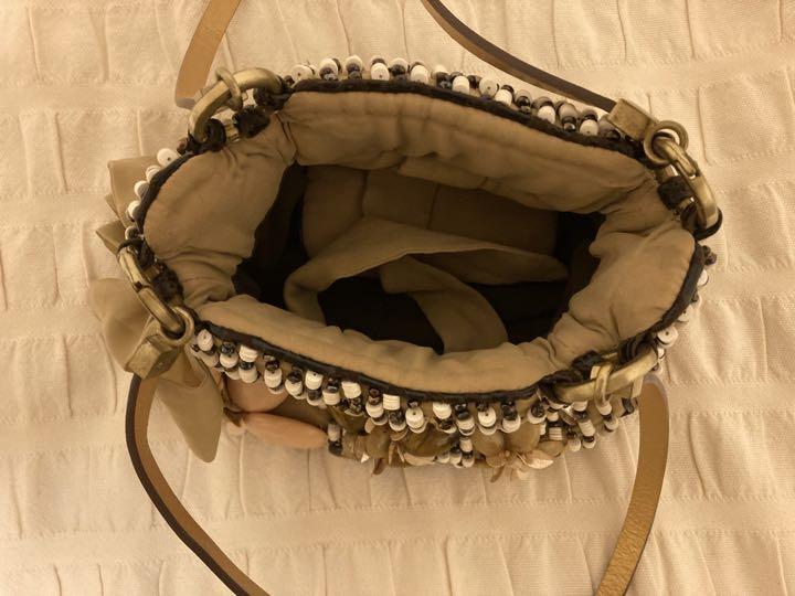 JAMIN PUECH パーティーバッグ ビーズ　未使用　4/30まで出品 40☆ジャマン ピュエッシュJAMIN PUECH 装飾バッグ ビーズ