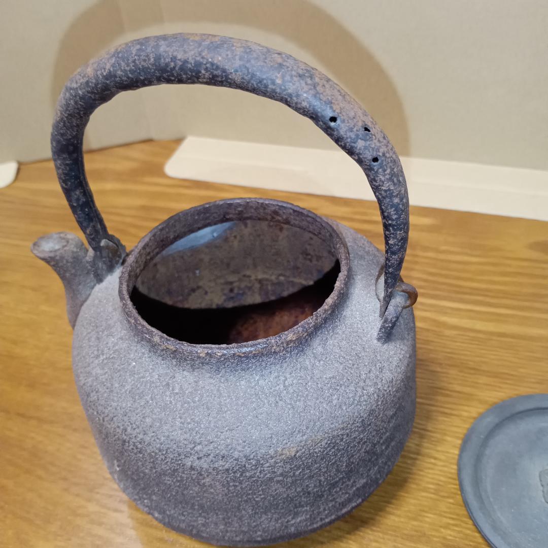 1080様交渉中　湯沸し 水注鉄瓶　煎茶道具　やかん　古い鉄瓶　茶道　古民具