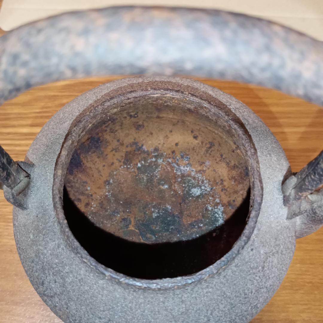 1080様交渉中　湯沸し 水注鉄瓶　煎茶道具　やかん　古い鉄瓶　茶道　古民具