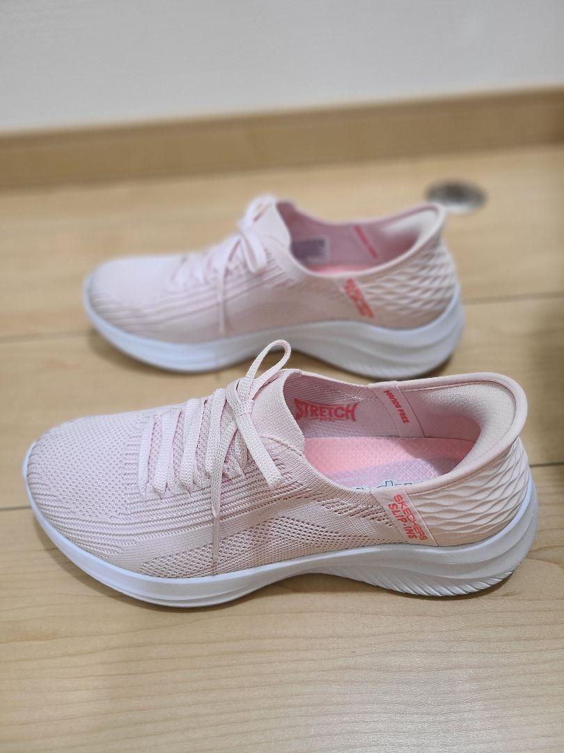 スケッチャーズウルトラフレックス3.0  Slip-ins ピンク24.5cm