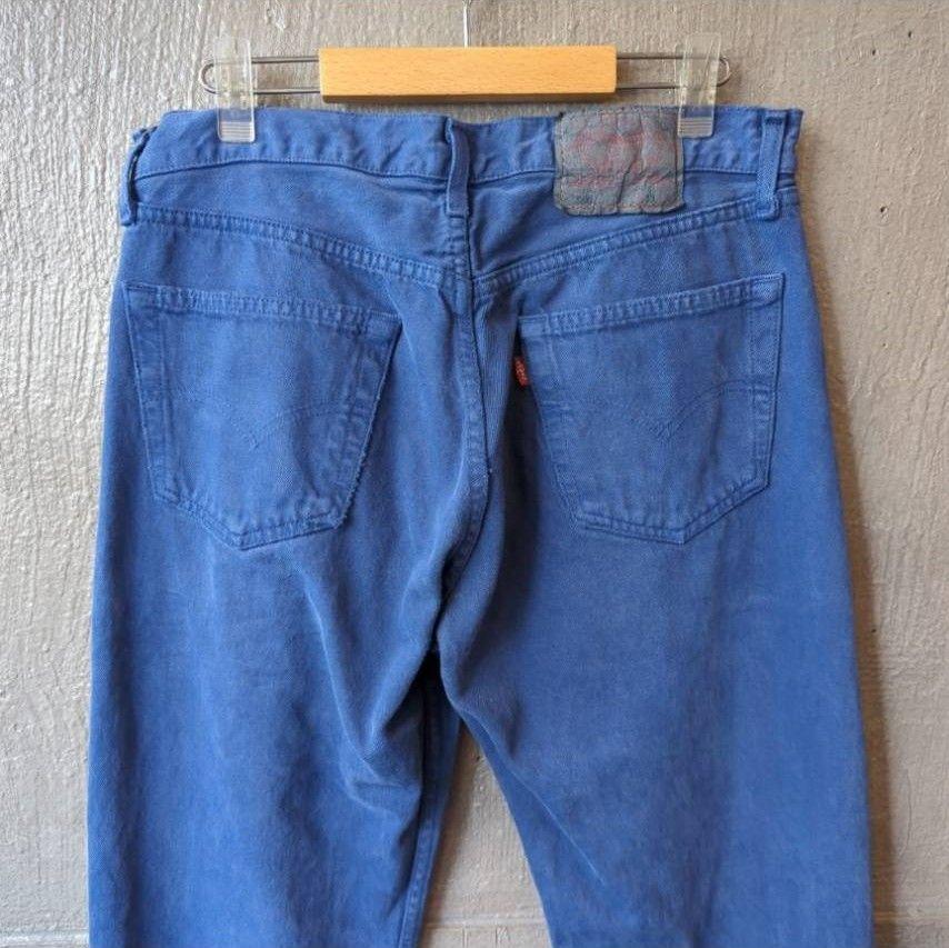 フランス製90s リーバイス501 染め加工 カラーデニムパンツ W33 L36