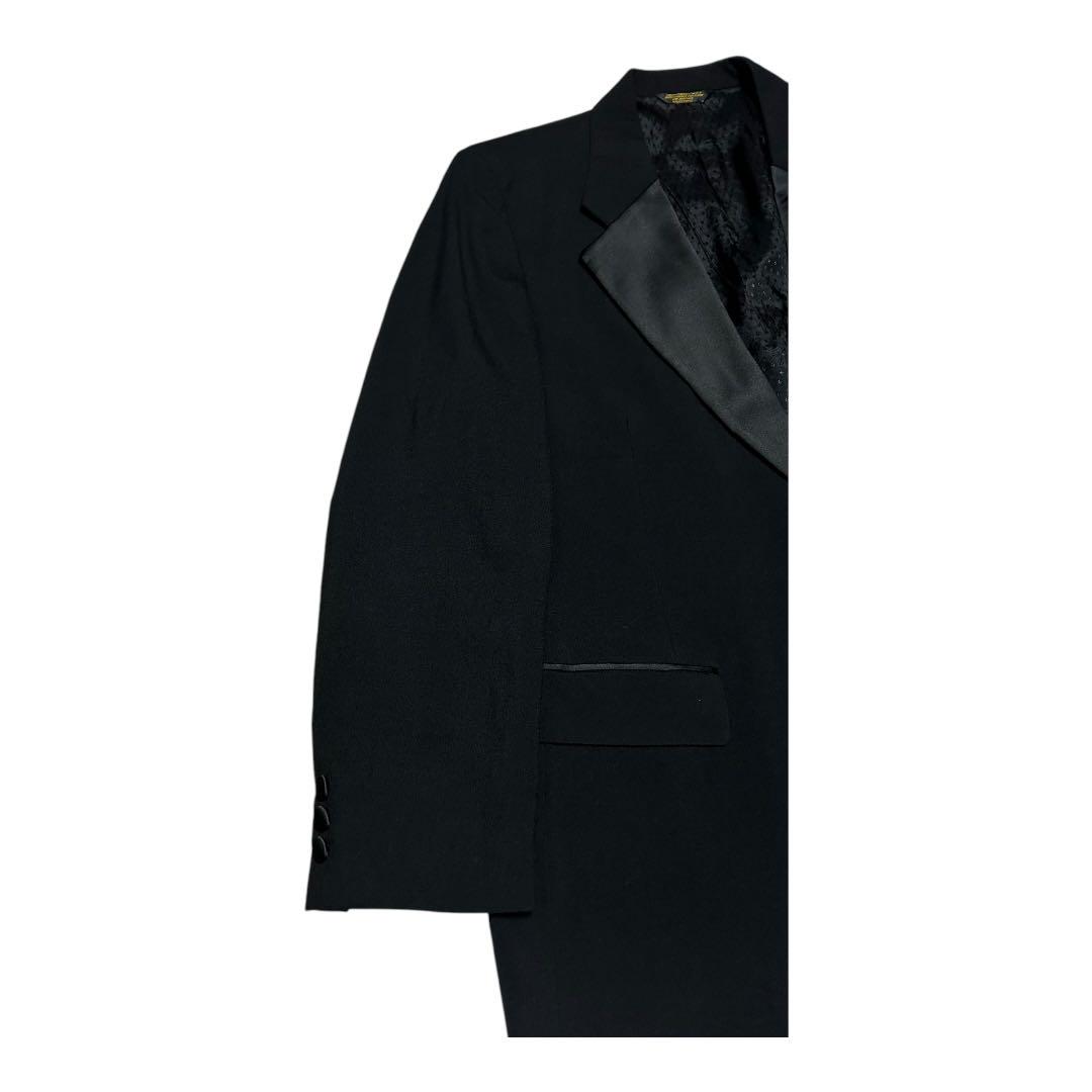 80s christian dior テーラードジャケット タキシード ブラック