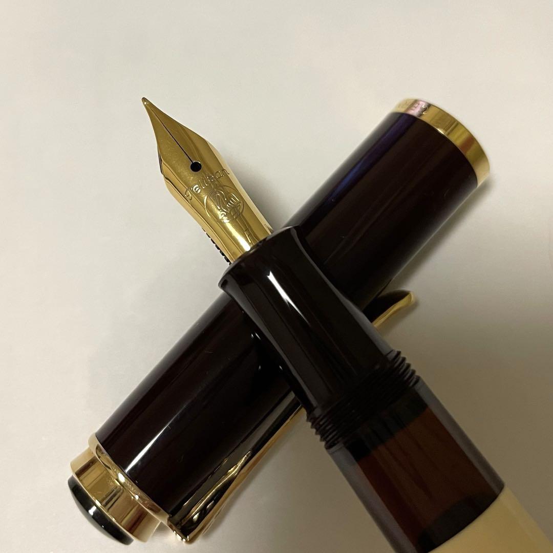 ペリカン 万年筆 クラシック M200 カフェクリーム F 中古