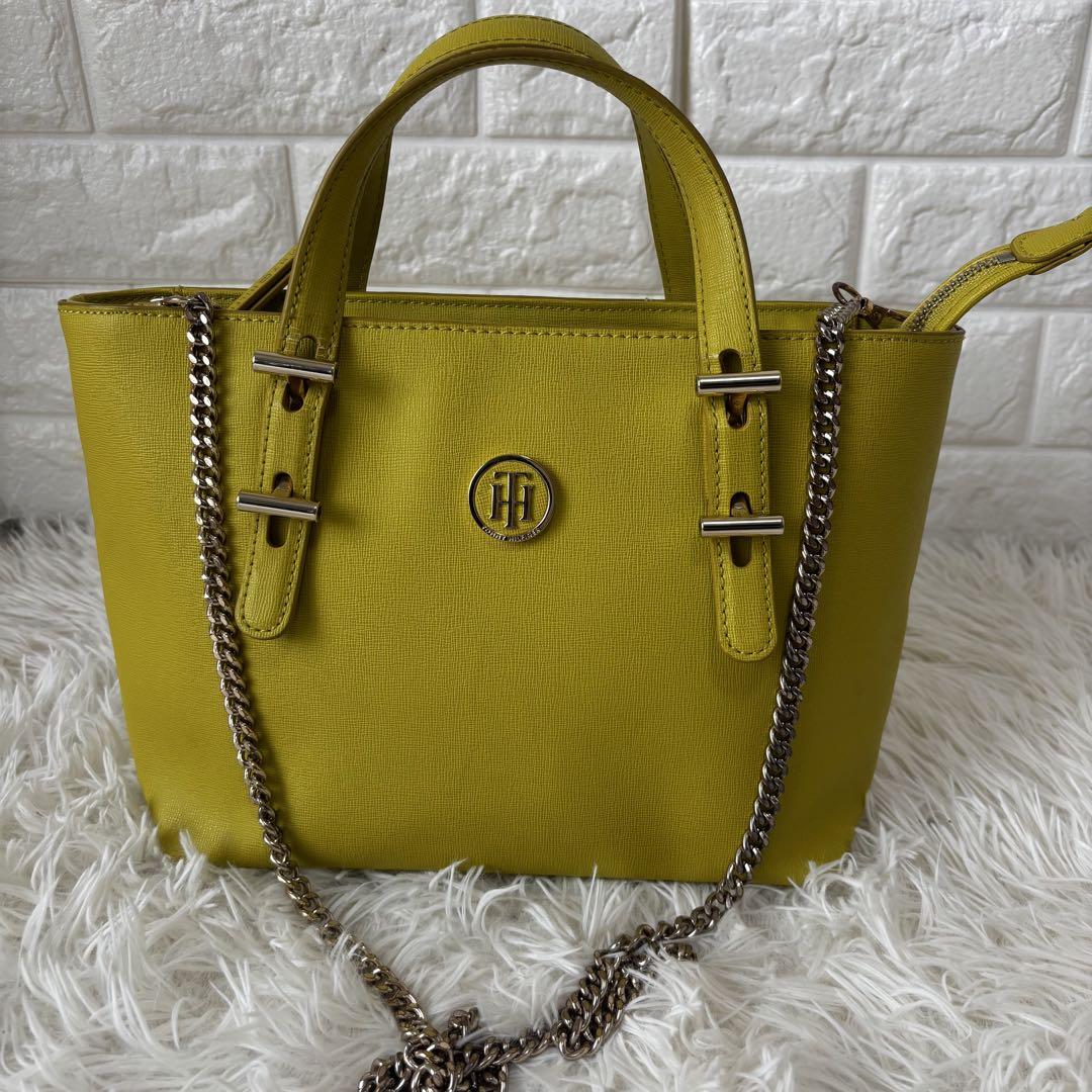 TOMMY HILFIGER✨レアカラー　2way チェーンショルダー　自立