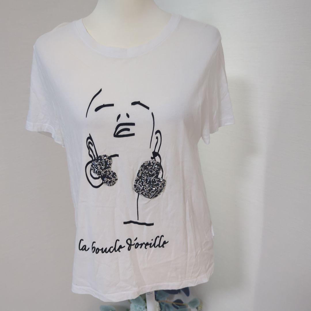 ICECREAM グラフィックプリントカットソー 半袖 ホワイト H＆M ホワイト グラフィックプリント Tシャツ 半袖 - メルカリ