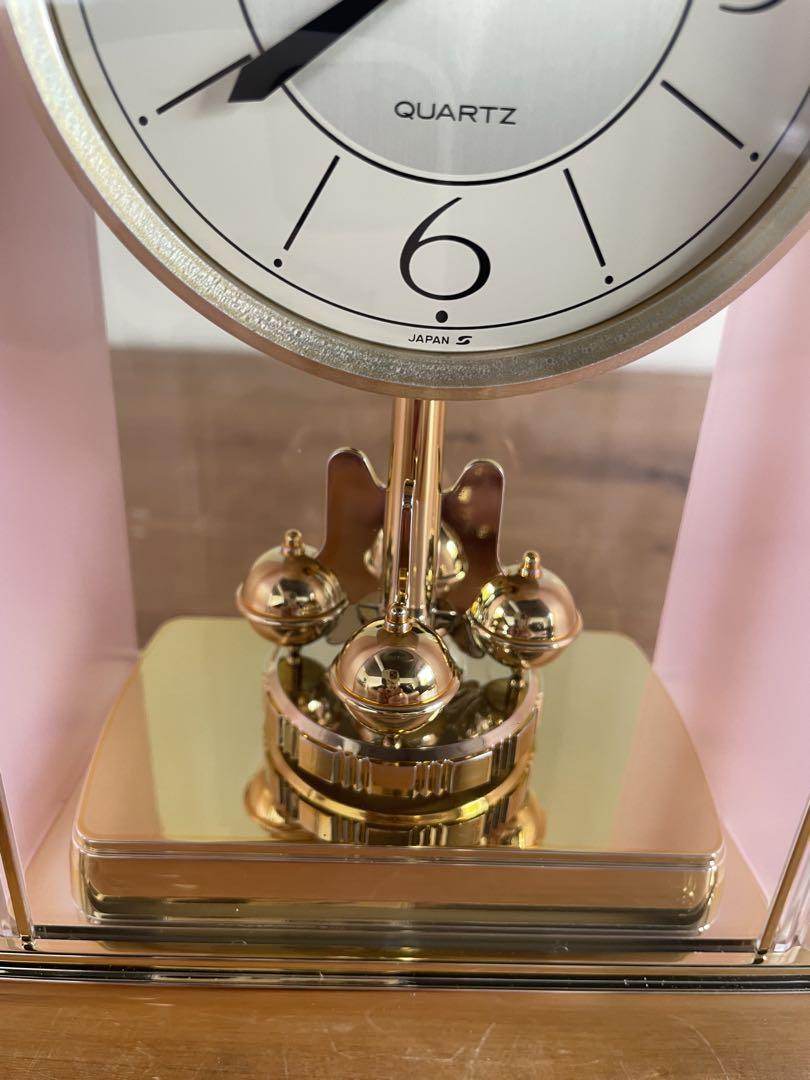 «新品未使用»SEIKO ピンク 置時計 クオーツ