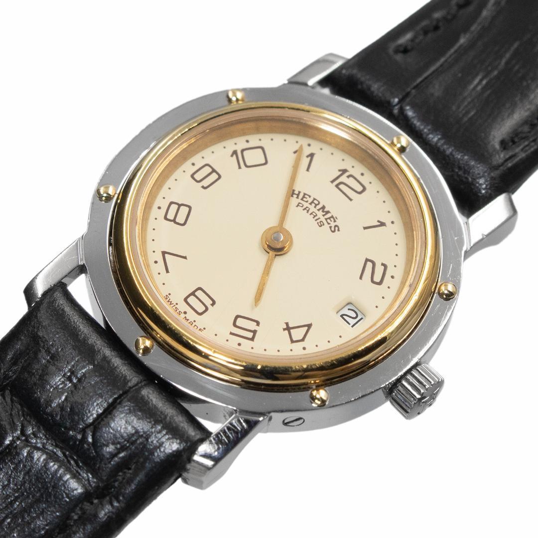 エルメス 腕時計 レディース クリッパー 黄色 黒 ロゴ マーク 革ベルト 綺麗 エルメス 腕時計 レディース クリッパー 黄色 黒 ロゴ マーク 革ベルト 綺麗