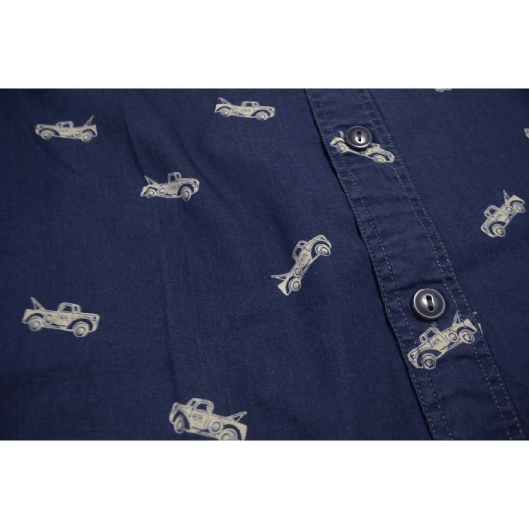 新品タグ付 RRL (DOUBLE RL) Indigo Print Shirt
