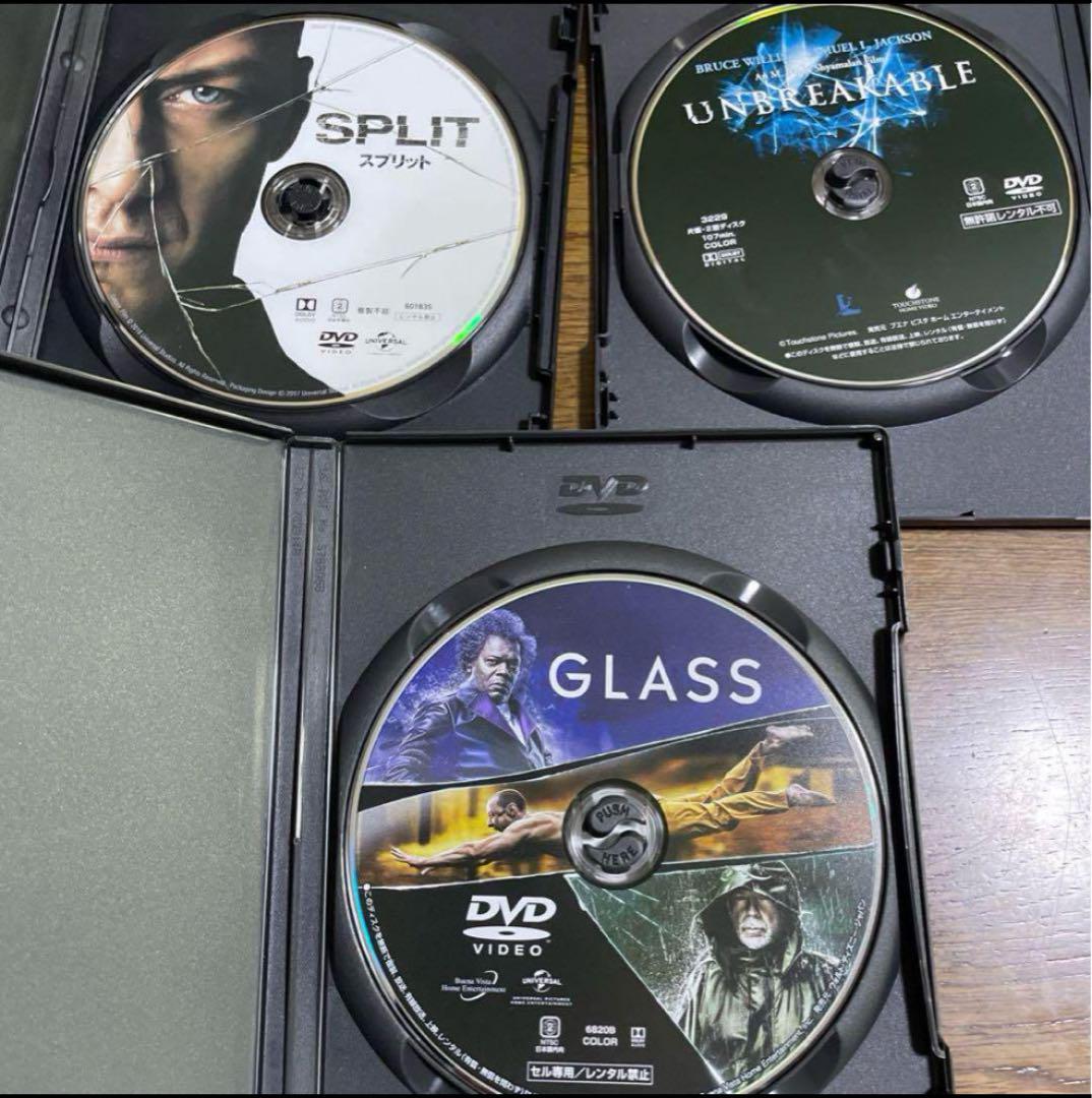 DVDです。吹き替え付きアンブレイカブル三作品セットです。 セル