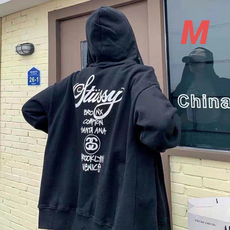 ステューシー　stussy　ジップアップ　ワールドツアージップ　パーカーMサイズ