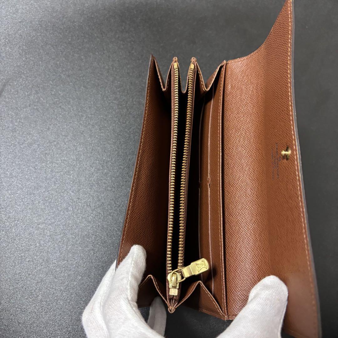 m100　サラ　モネクレディ　ルイヴィトン　モノグラム　長財布