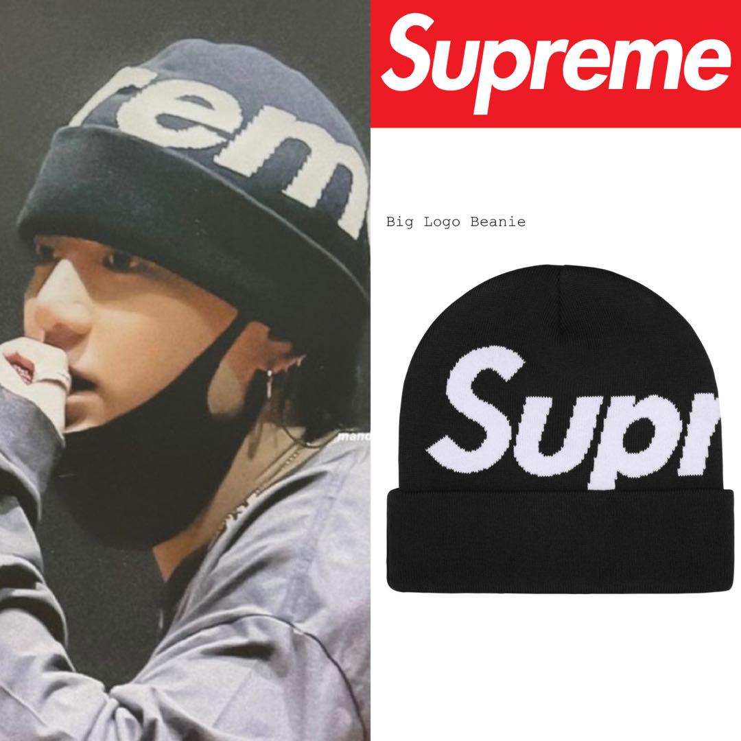 【グク 着用】Supreme Big Logo Beanie 黒 新品未開封 15,330円